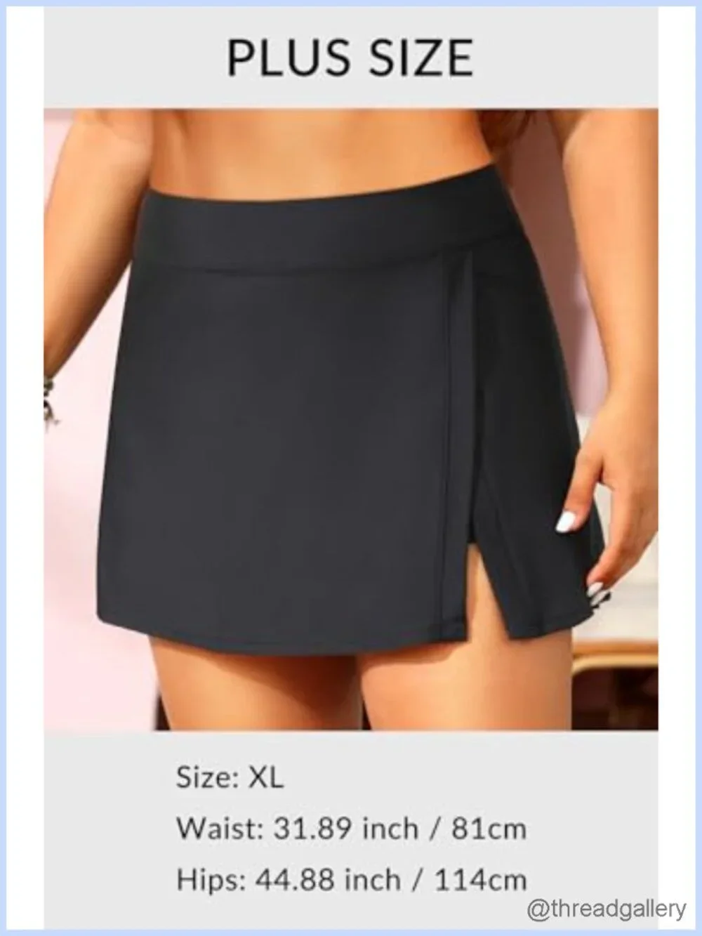 High Waisted Swim Skirt with Built-in Shorts Tummy Control Bottoms